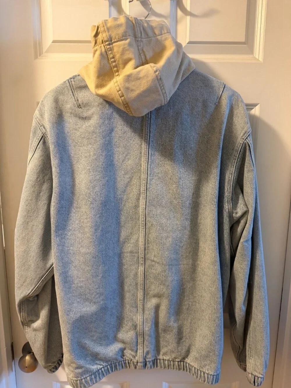 levi's hooded denim work jacket